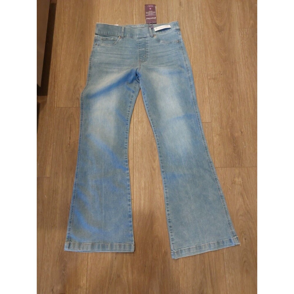 Gloria Vanderbilt Shape Effects High Rise Flare Leg Blue Jeans 12W Plus Size NWT
